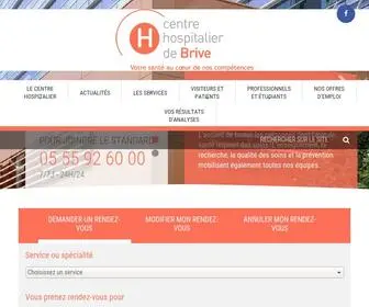 CH-Brive.fr(Centre Hospitalier de Brive) Screenshot