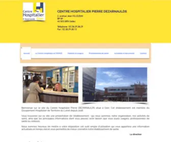 CH-Gien.com(Retrouvez les informations essentielles du centre hospitalier de gien) Screenshot