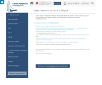 CH-Lisieux.fr(Centre Hospitalier Robert Bisson) Screenshot