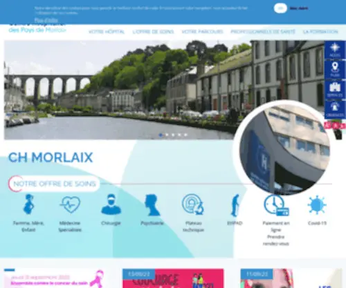 CH-Morlaix.fr(Le Centre Hospitalier des Pays de Morlaix (29)) Screenshot