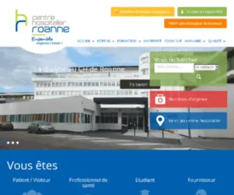 CH-Roanne.fr(Hôpital de Roanne) Screenshot