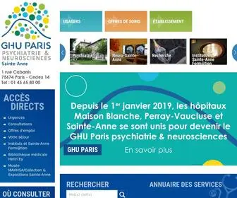 CH-Sainte-Anne.fr(Centre Hospitalier Sainte Anne) Screenshot