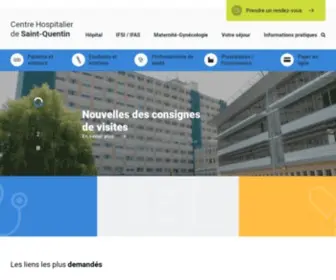 CH-Stquentin.fr(Centre Hospitalier de Saint) Screenshot