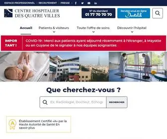 CH4V.fr(Centre Hospitalier des Quatre Villes) Screenshot