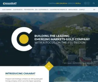 Chaarat.com(Building the Leading Emerging Markets Gold Company) Screenshot