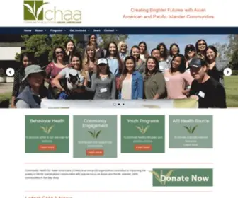 Chaaweb.org(Creating Brighter Futures with Asian American and Pacific Islander Communities) Screenshot