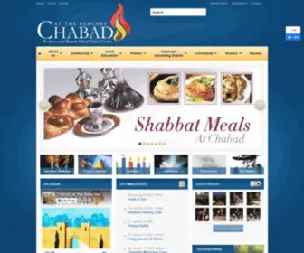 Chabadbeaches.com(Chabad @ the Beaches) Screenshot