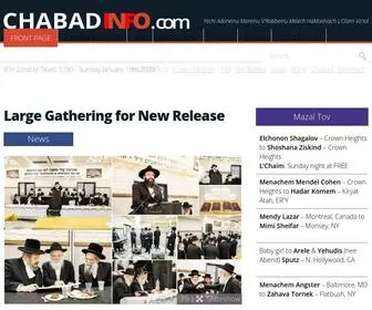 Chabadinfo.com(Chabad World News) Screenshot