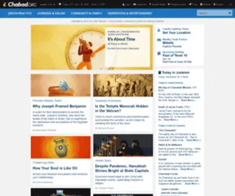 Chabad.org(Official homepage for worldwide Chabad) Screenshot
