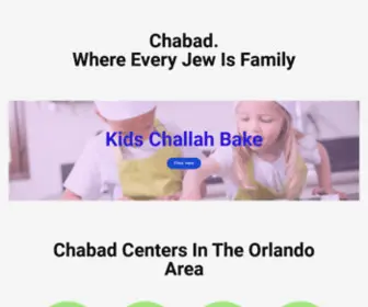 Chabadorlando.com(Chabad of Orlando) Screenshot