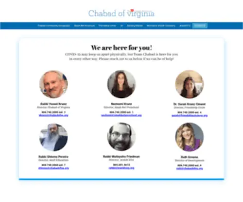 Chabadva.org(Chabad Lubavitch of Northern Virginia) Screenshot