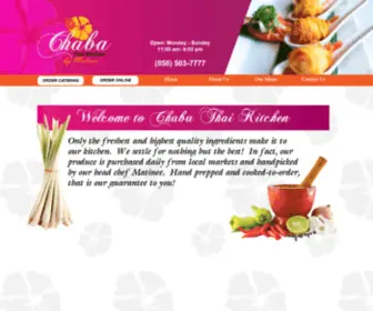 Chabathaikitchen.com(  Home) Screenshot