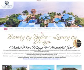 Chabilmarvillas.com(Belize Resorts) Screenshot