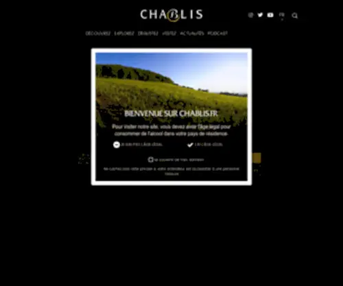 Chablis.fr(Découvrez les vins de Chablis) Screenshot