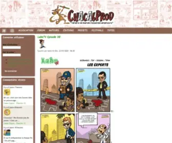 Chacalprod.com(Association de dessinateurs de BD (bandes dessinées)) Screenshot