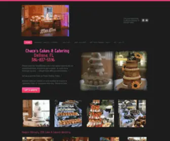 Chacescakes.com(Chace's Cakes & Catering) Screenshot