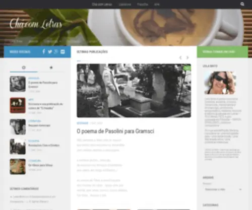 Chacomletras.com.br(Chá.com) Screenshot
