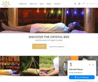 Chacrys.com(Discover the power of Chacrys CRYSTAL BED therapy) Screenshot