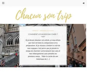 Chacunsontrip.fr(Blog voyage) Screenshot