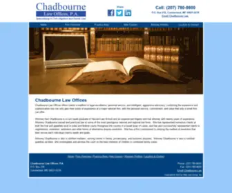 Chadbournelaw.com(Law Office) Screenshot