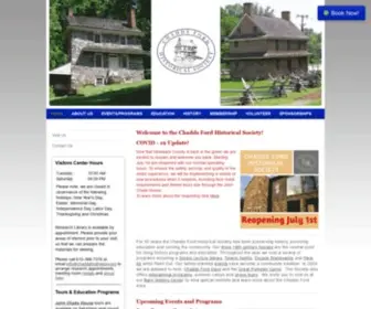Chaddsfordhistory.org(Chadds Ford Historical Society) Screenshot