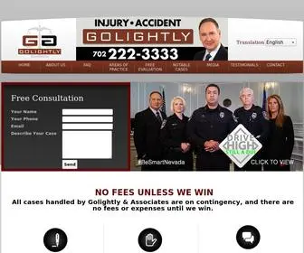 Chadgolightly.com(Personal Injury Attorney) Screenshot