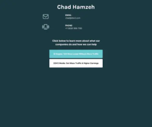 ChadhamZeh.com(Internet Marketing) Screenshot