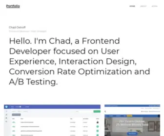 Chadostroff.com(Chad Ostroff) Screenshot