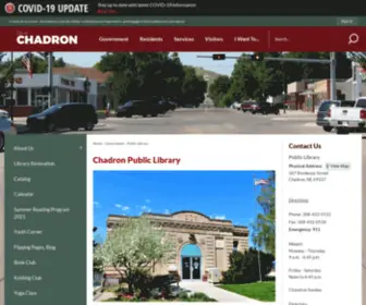 Chadronpubliclibrary.com(Chadron Public Library) Screenshot