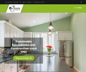 Chadsdesignbuild.com(Chads Design Build Sustainable Renovations and Construction since 1992) Screenshot