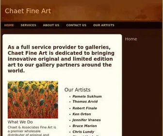 Chaetfineart.com(Chaet Fine Art) Screenshot