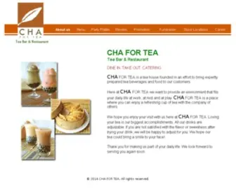 Chafortea.com(CHA FOR TEA) Screenshot