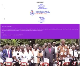 Chag.org.gh(Christian Health Association of Ghana) Screenshot