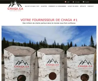 Chaga.ca(Buy wild harvested Canadian chaga) Screenshot