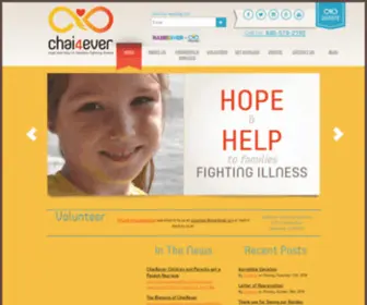 Chai-4-Ever.org(Hope and Help to families fighting Illness) Screenshot