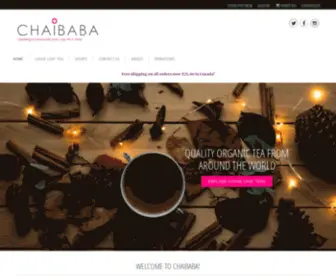 Chaibabatea.ca(ChaiBaba Tea) Screenshot