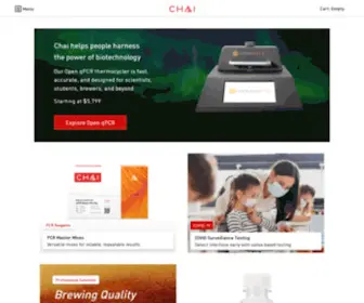 Chaibio.com(The power of biotechnology) Screenshot