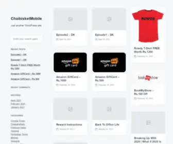 Chaibisket.mobi(Just another WordPress site) Screenshot
