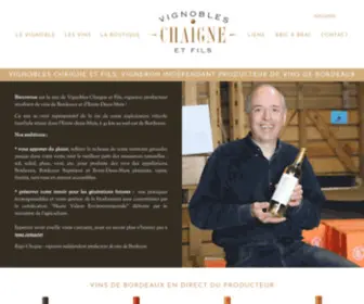 Chaigne.fr(Producteur vins de Bordeaux vente directe) Screenshot