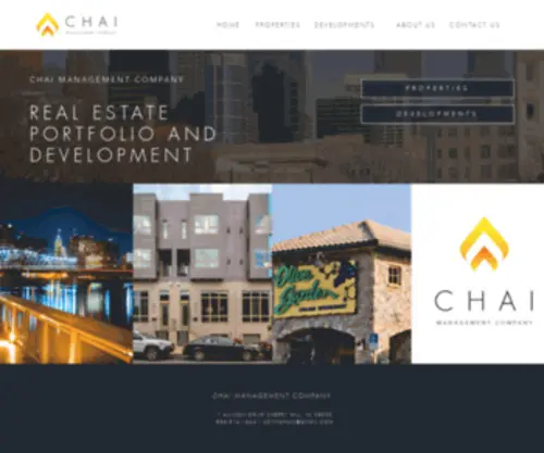 Chaimanagement.com(Chai Management Company) Screenshot