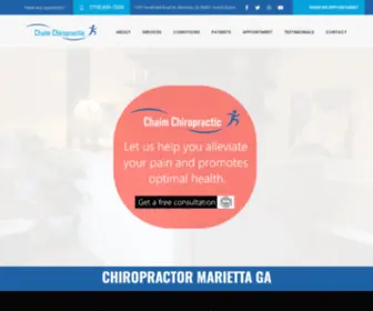 Chaimchiropractic.com(Chiropractor Marietta GA) Screenshot