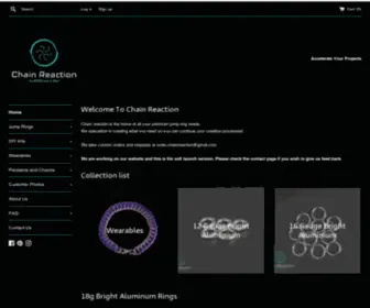 Chain-Reaction.ca(Bright Aluminum jump rings offered in various sizes and gauges) Screenshot