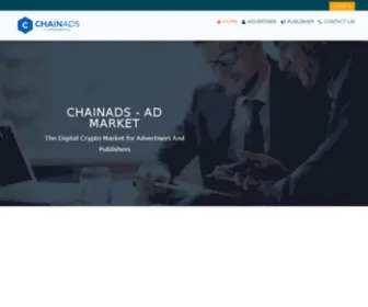 Chainads.io(Dit domein kan te koop zijn) Screenshot
