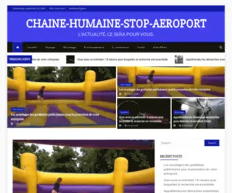 Chaine-Humaine-Stop-Aeroport.org(L'actualité) Screenshot