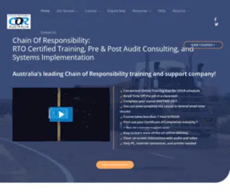 Chainofresponsibilityonline.com.au(Chain of Responsibility Online) Screenshot