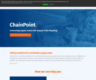 Chainpoint.com(A Sustainable Supply Chain Management Solution) Screenshot