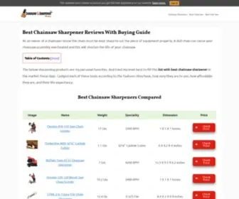 Chainsawsharpenerreviews.com(Best Chainsaw Sharpener Reviews With Buying GuideOne Stop Solution for Chainsaws and Sharpeners) Screenshot