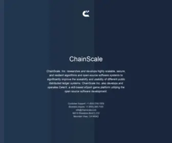 Chainscale.tech(ChainScale, Inc) Screenshot