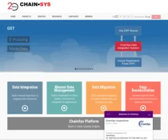 Chainsys.com(Chain-Sys Platform Suite for Data Migration, Integration, MDM, Data Quality etc) Screenshot