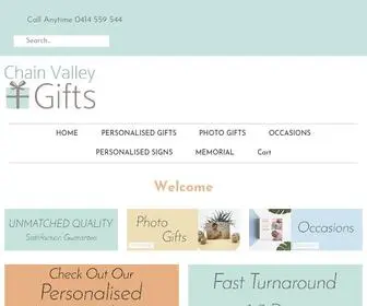 Chainvalleygifts.com.au(Chain Valley Gifts Australia) Screenshot